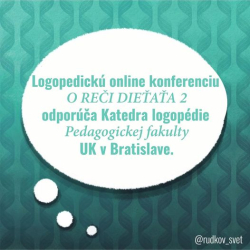 O REČI DIEŤAŤA online konferencia 2. ročník