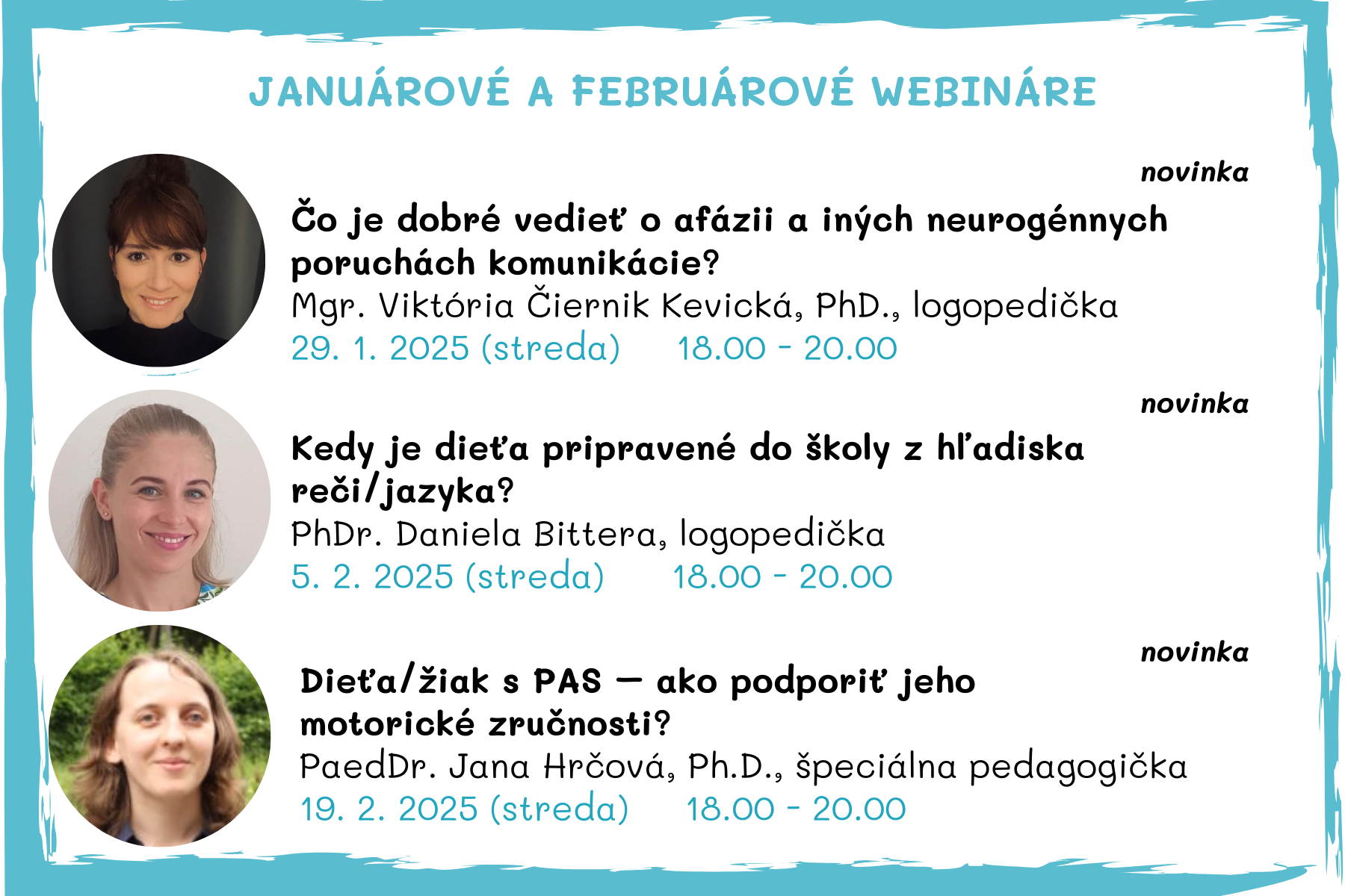 Januárové a februárové webináre